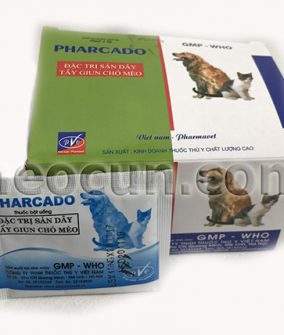 Thuốc tẩy giun dạng bột Pharcado cho chó mèo